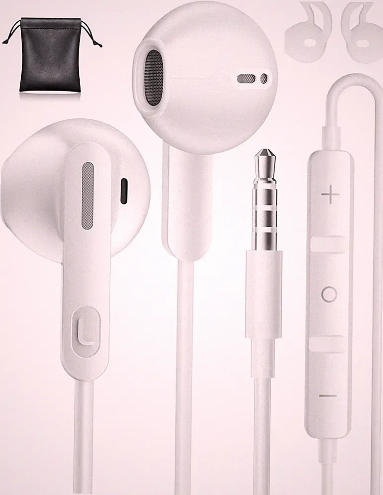 In-Ear Kopfhörer mit Kabel 3,5mm Klinke für Smartphone Samsung iPhone iPad