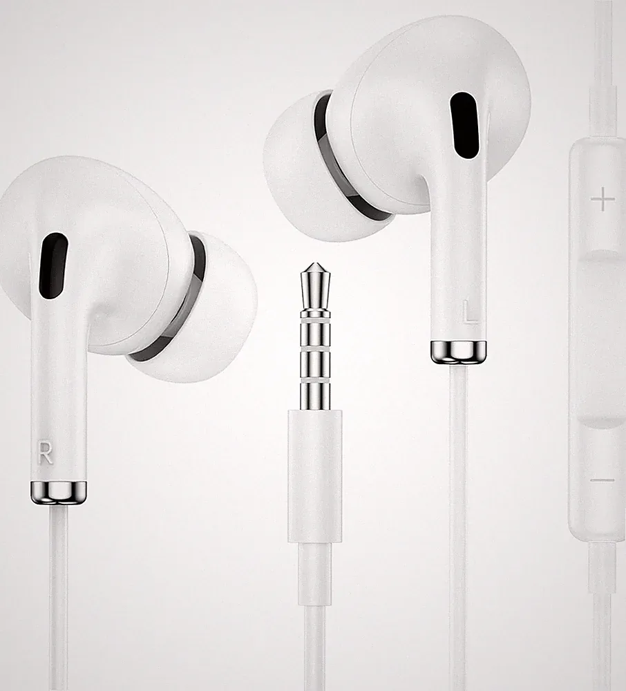 In Ear Kopfhörer mit Kabel 3,5mm Klinkenstecker Mikrofon für Samsung iPhone MP3