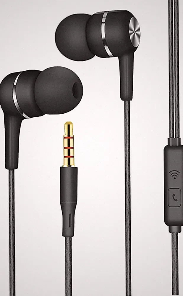 In-Ear Kopfhörer Mit Kabel, 3.5mm Magnetisch In-Ear Ohrhörer mit Mikrofon und La