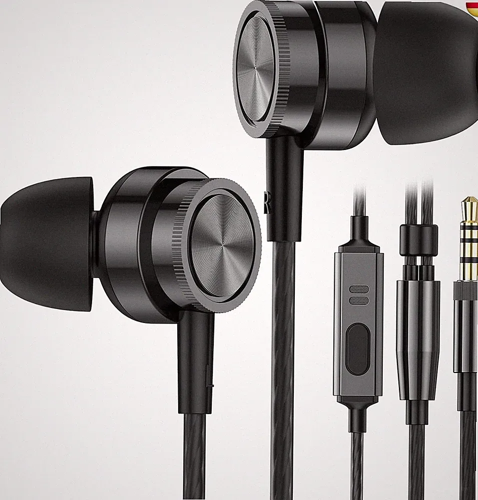 In Ear Kopfhörer mit Kabel, Kopfhörer mit Mikrofon, Geräuschunterdrückung Kop