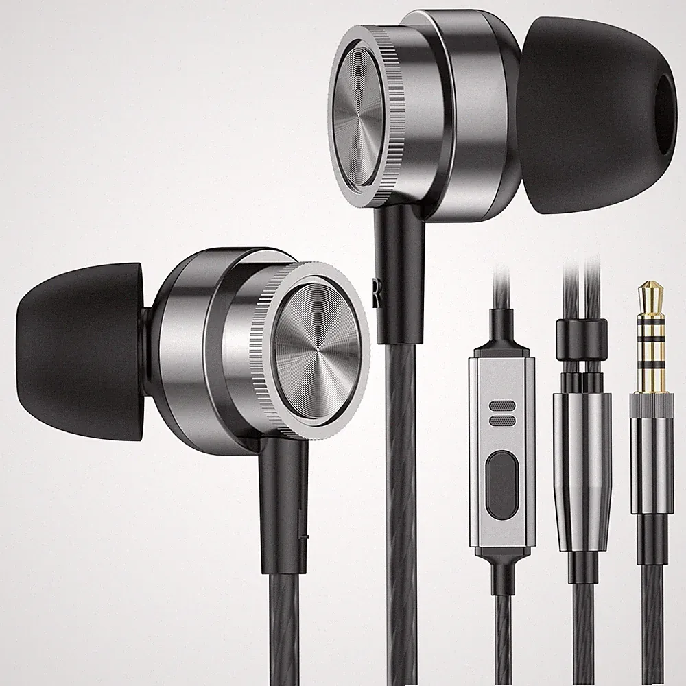 In Ear Kopfhörer mit Kabel,Mikrofon, Geräuschunterdrückung Kopfhörer Stereo/HiFi