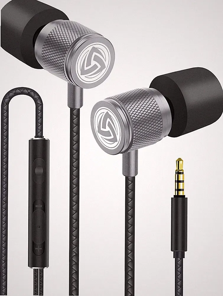 In-Ear Kopfhörer mit Kabel Mikrofon Kristallklarer Klang Memory Foam Bässe für