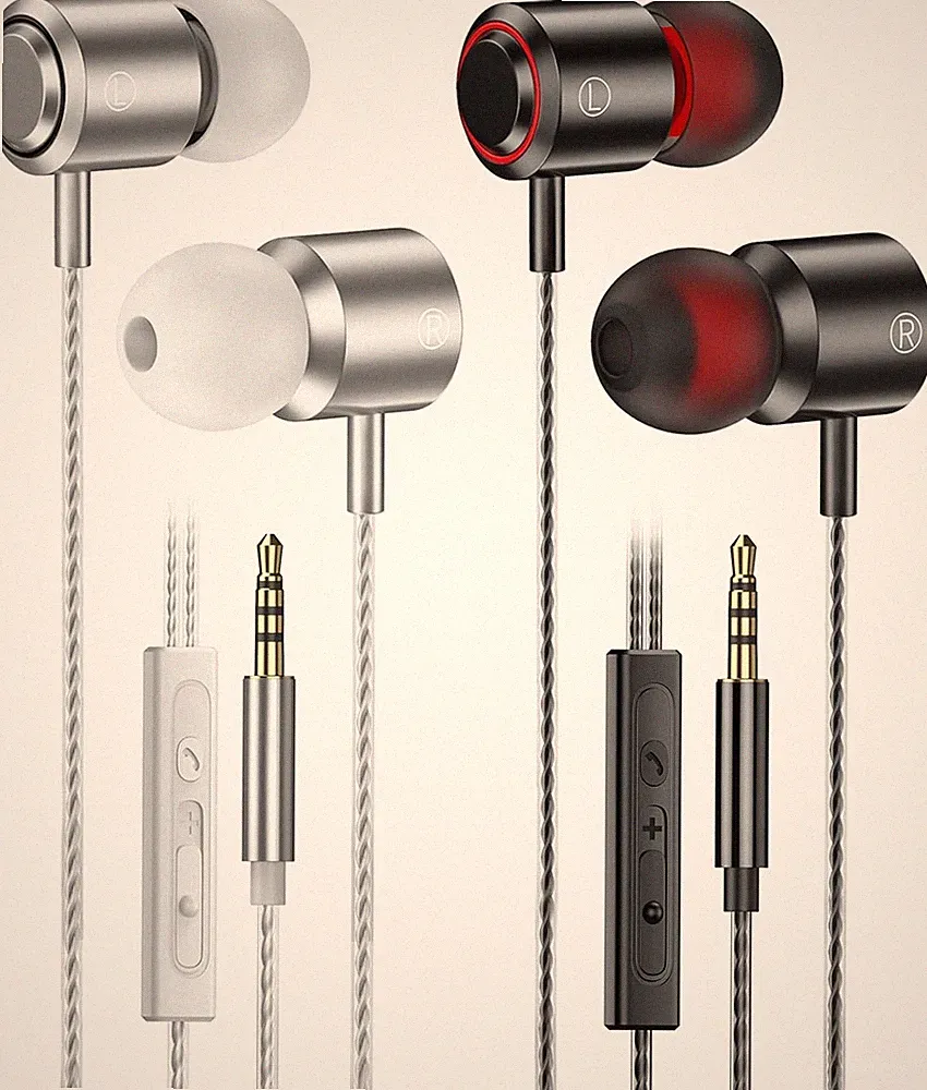 In Ear Kopfhörer mit Mikrofon 3,5 mm Klinke Stereo Headset für Samsung Tablet PC
