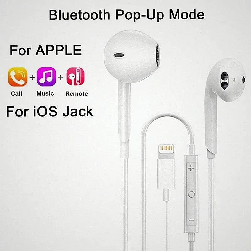In-Ear Kopfhörer mit Mikrofon für iPhone/iPad XR X 11 12 13 14 Pro Max