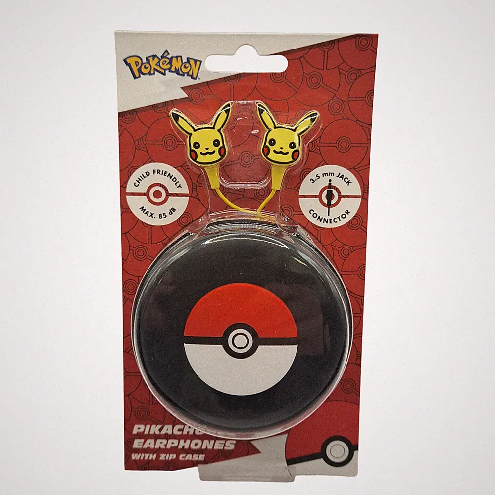 In-Ear Kopfhörer mit Zip Case - Pokemon - Pikachu - Kinderfreundlich max 85 dB