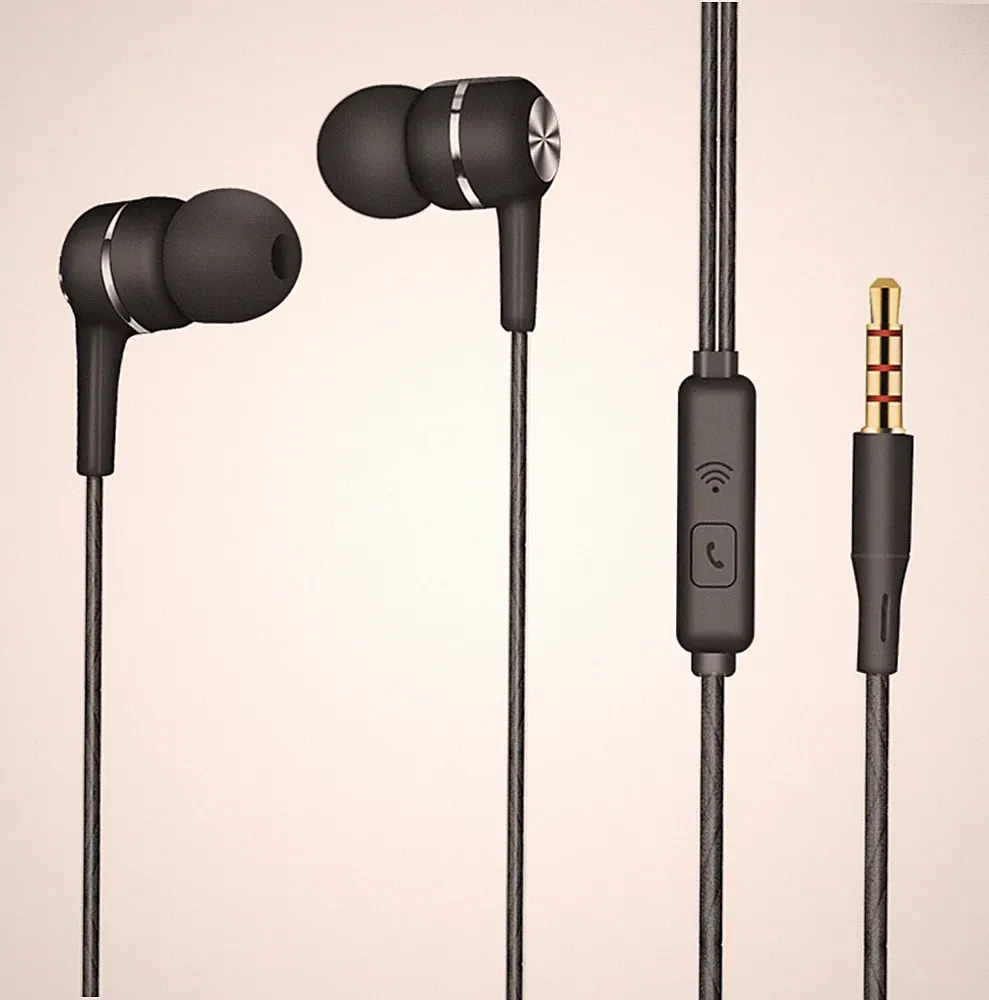 In Ear Kopfhörer Ohrstöpsel Mikrofon Headset Stereo Sport Bass Viele Farben NEU