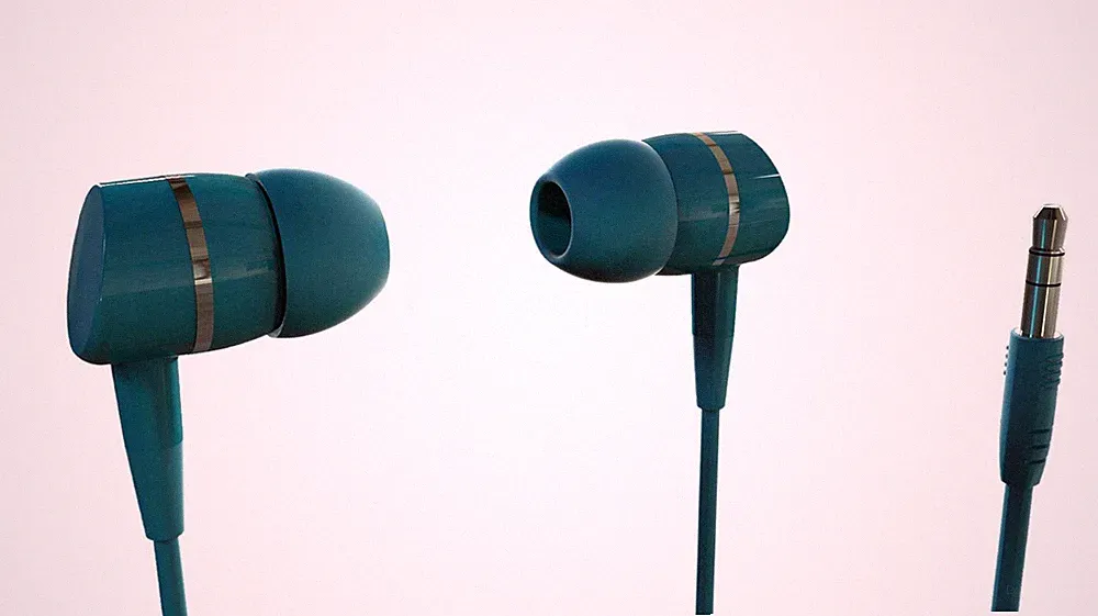 In-Ear Kopfhörer petrol kompakt für mobiles Musikhören