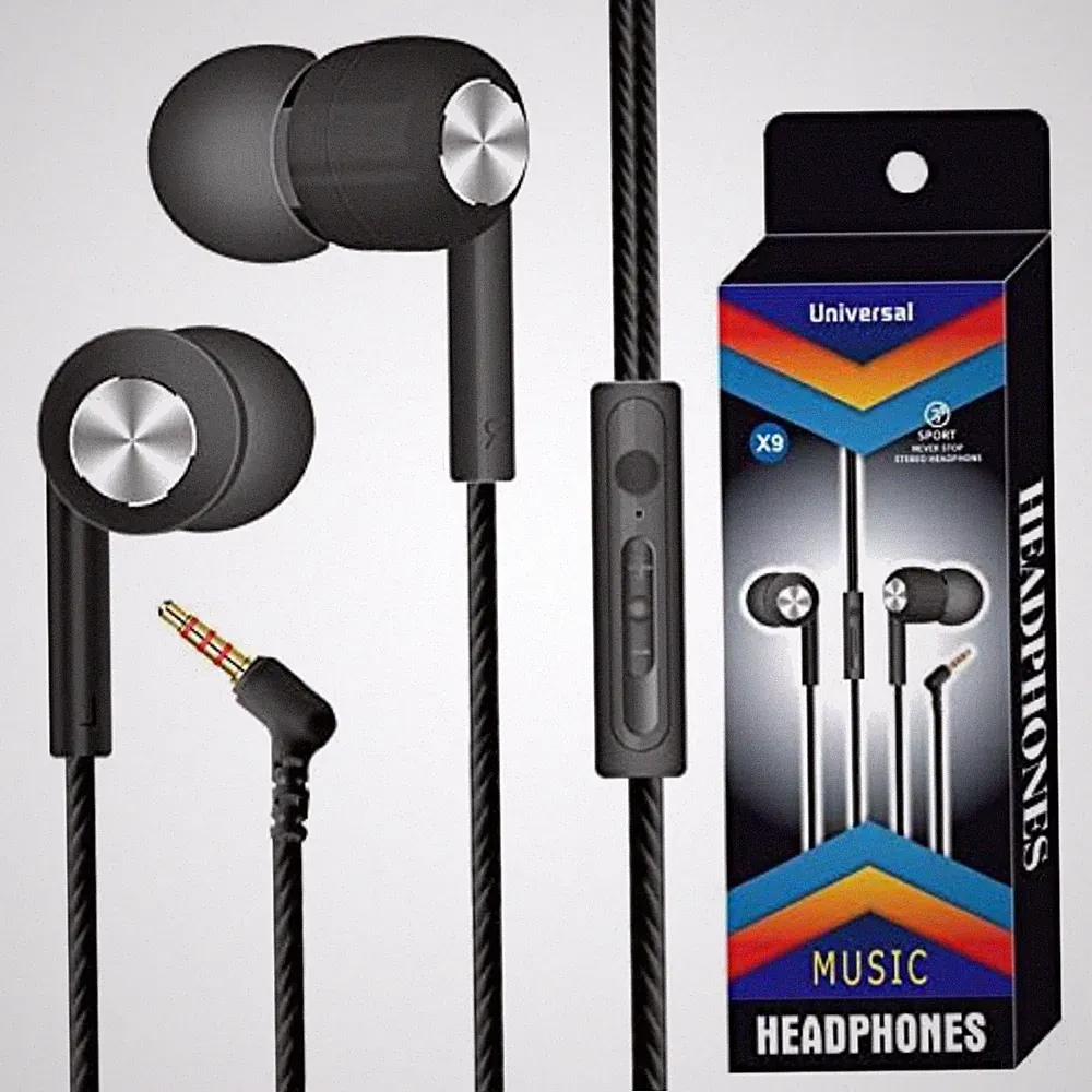 In-Ear Kopfhörer Sport 3,5 mm Noise Cancelling schweißfest