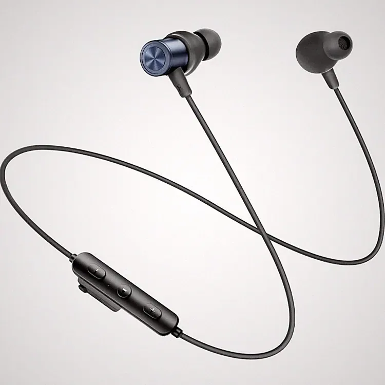 In Ear Kopfhörer Sport Bluetooth Kabellos 20 Stunden Akku Schwarz Nackenbügel