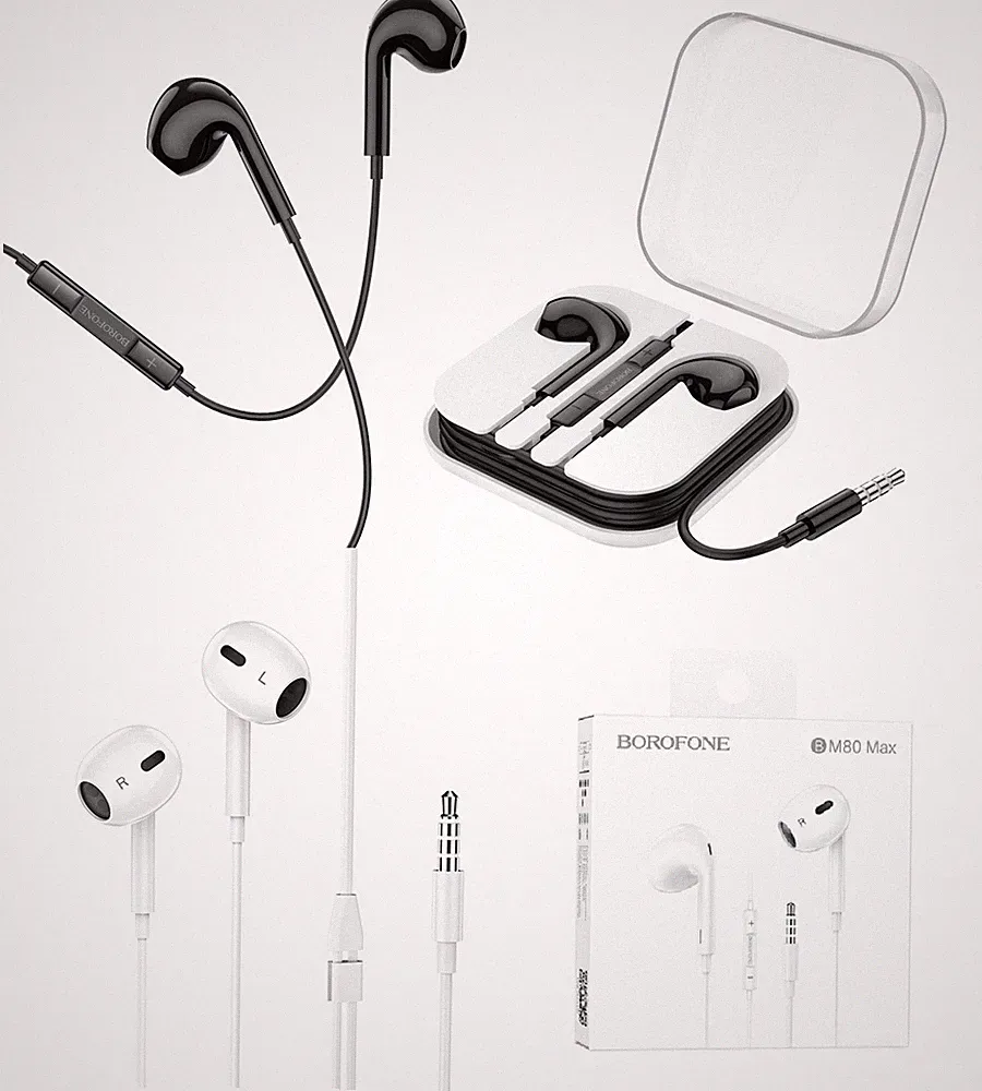 In Ear Kopfhörer Sport Headset BOROFONE BM80 Max 3,5mm iPhone Samsung Huawei