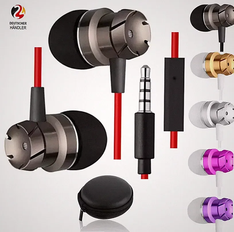 IN EAR Kopfhörer Sport Turbo Headset 3,5 Klinke für Samsung iPhone MP3 MP4