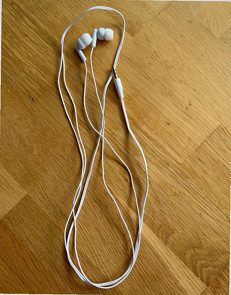 In-Ear-Kopfhörer weiß kabelgebunden 3,5 mm Anschluss