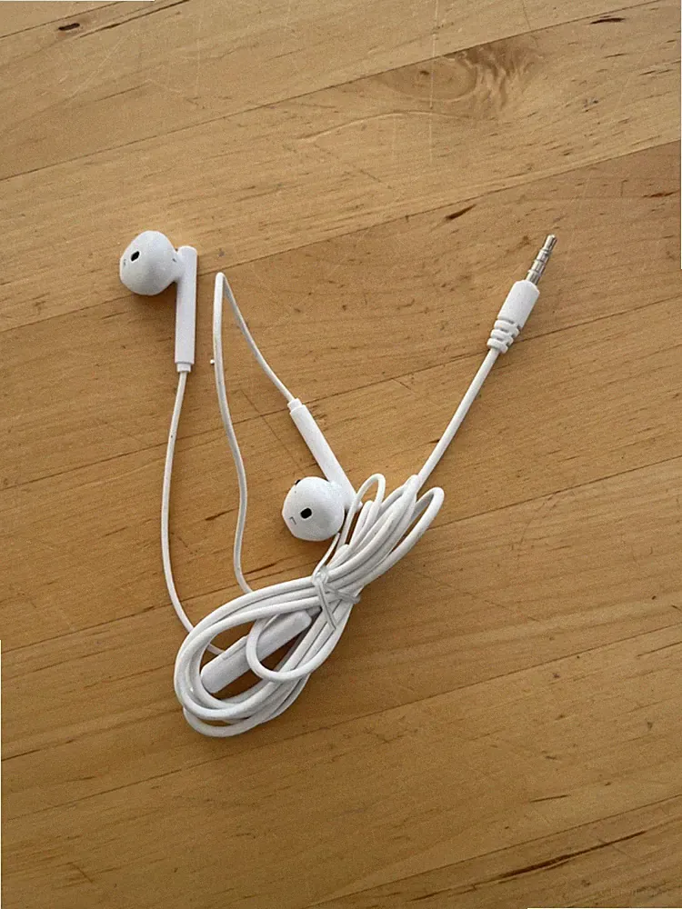 in ear Kopfhörer weiß universal 3,5 mm Klinkenstecker Kabel