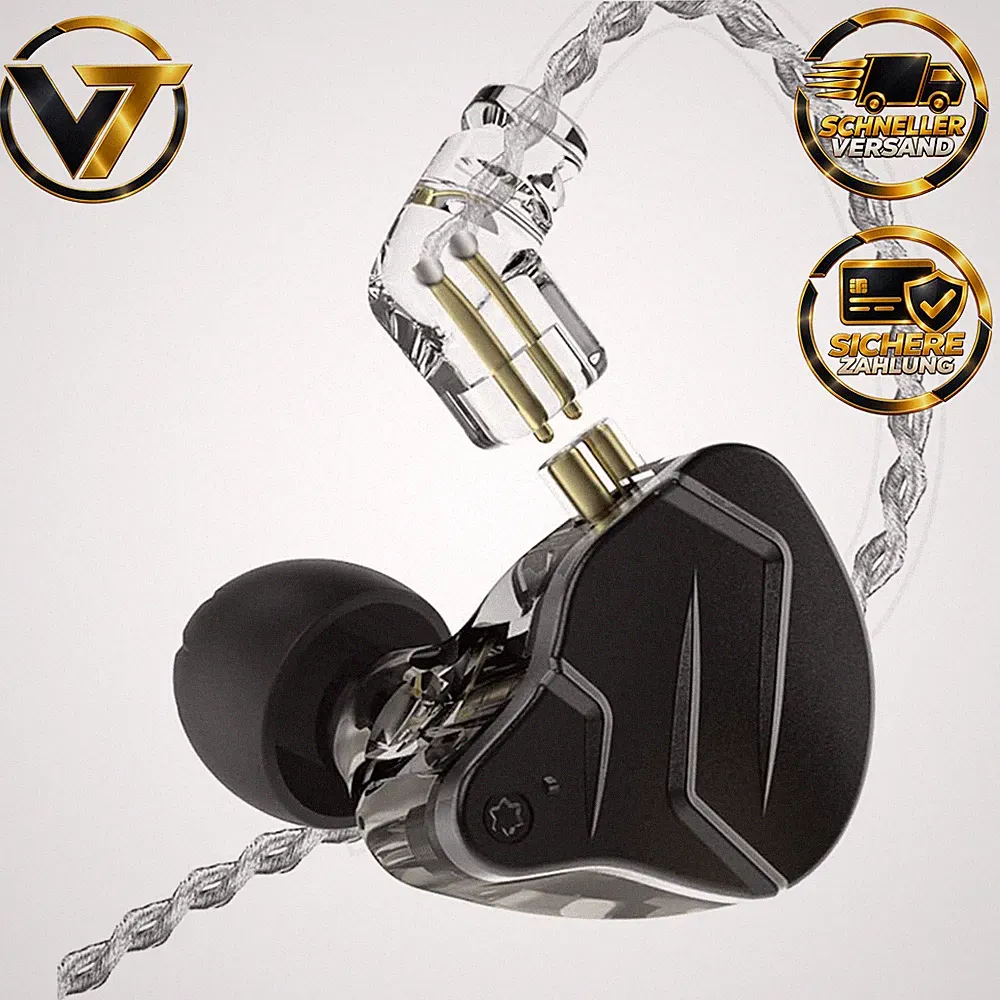 In-Ear Kopfhörer ZSN Pro X 1BA 1DD HiFi Stereo 3,5mm für Sport Gaming Telefon