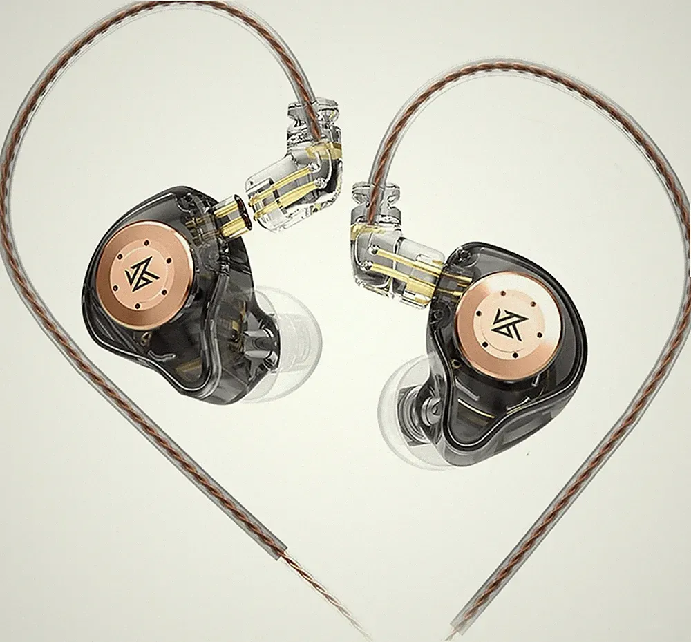 In-Ear-Monitoring-Kopfhörer KZ EDX Pro Dual DD IEM HiFi-Stereo Schwarz