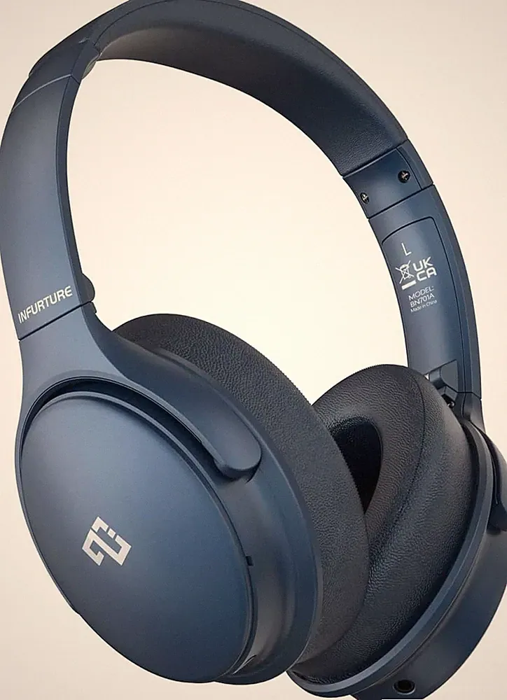 INFURTURE Noise Cancelling Kopfhörer Bluetooth 5.0, Over-Ear mit 40h Akku, Blau