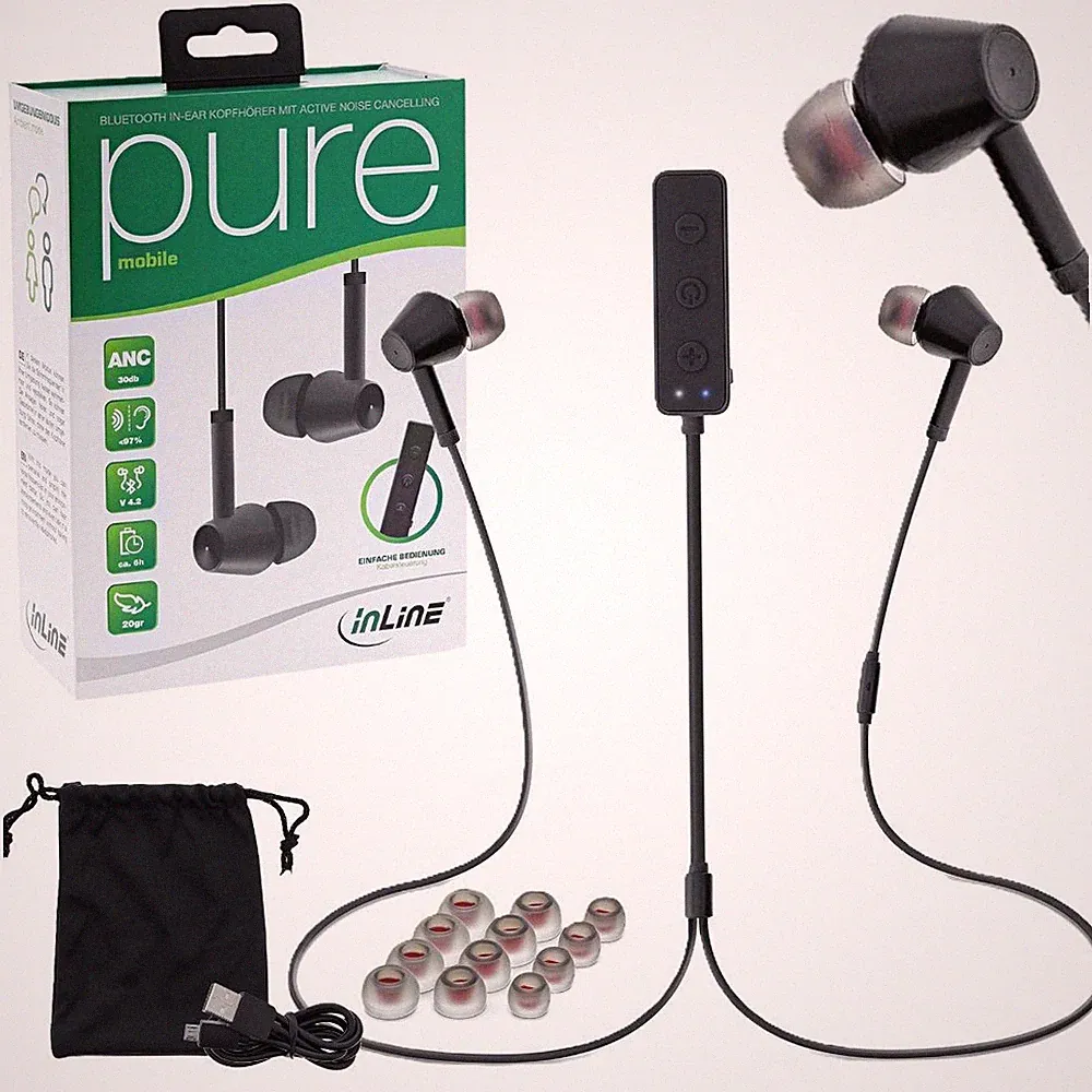 Inline 55356I Pure kabellose In-Ear-Kopfhörer mit Mikrofon