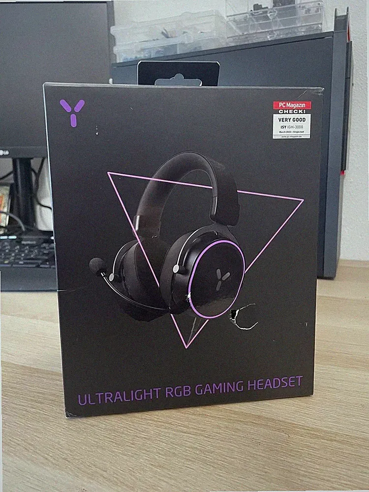 ISY IGH-3000 Over-Ear Gaming Kopfhörer – Schwarz – OVP
