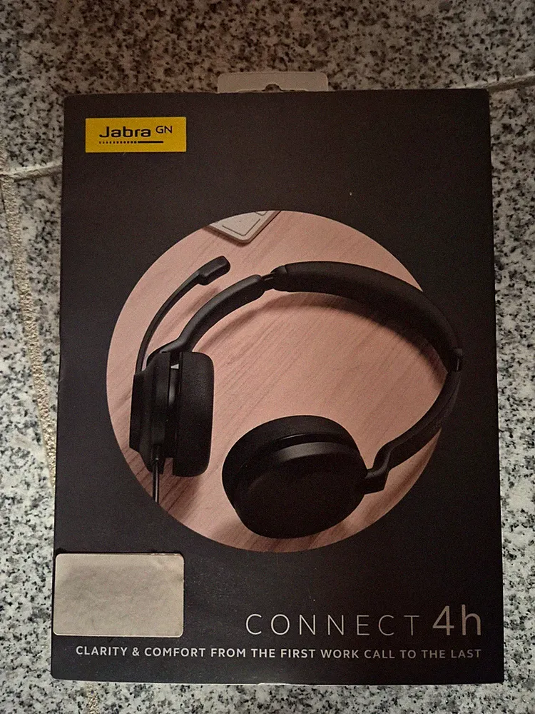 Jabra Connect 4h, On-Ear Headset, Ohraufliegend, USB-C, schwarz - Neu & OVP