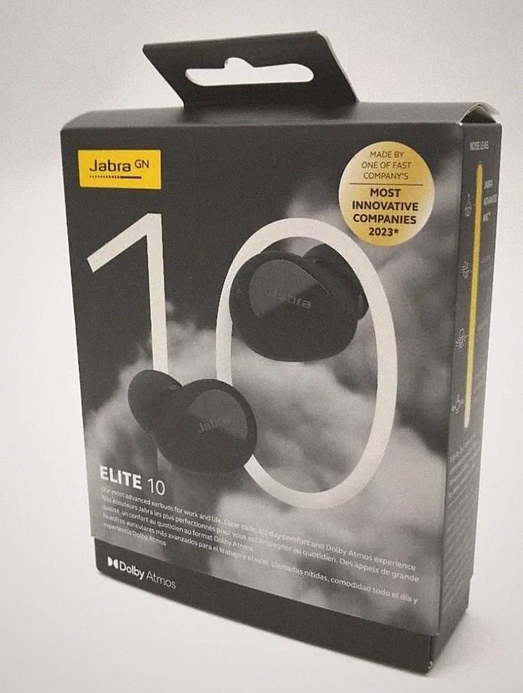 Jabra Elite 10 True Wireless Earbuds Noise Cancelling Schwarz Gebraucht aus J...