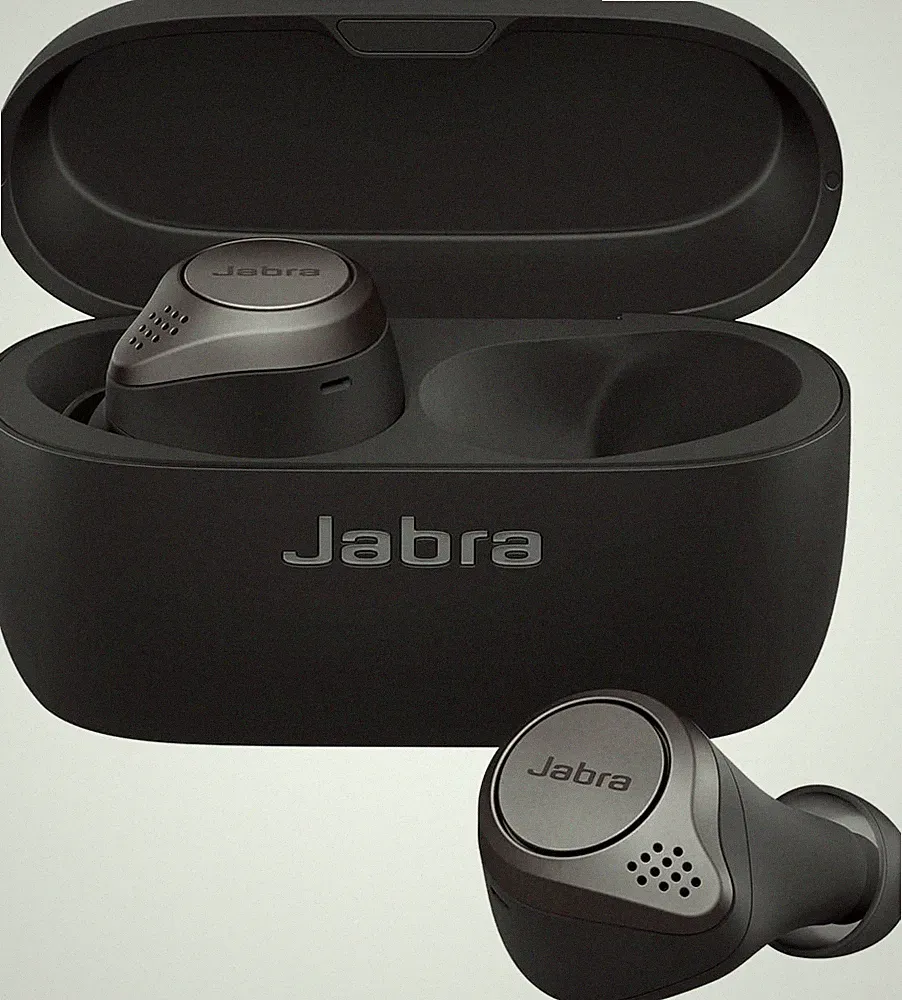 Jabra Elite 75t In-ear Bluetooth Kopfhörer Titan/Schwarz - ohne Ersatz-Eargels