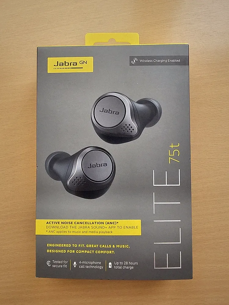 Jabra Elite 75t Titan Schwarz TWS ANC Bluetooth In Ear Kopfhörer . DEFEKT .