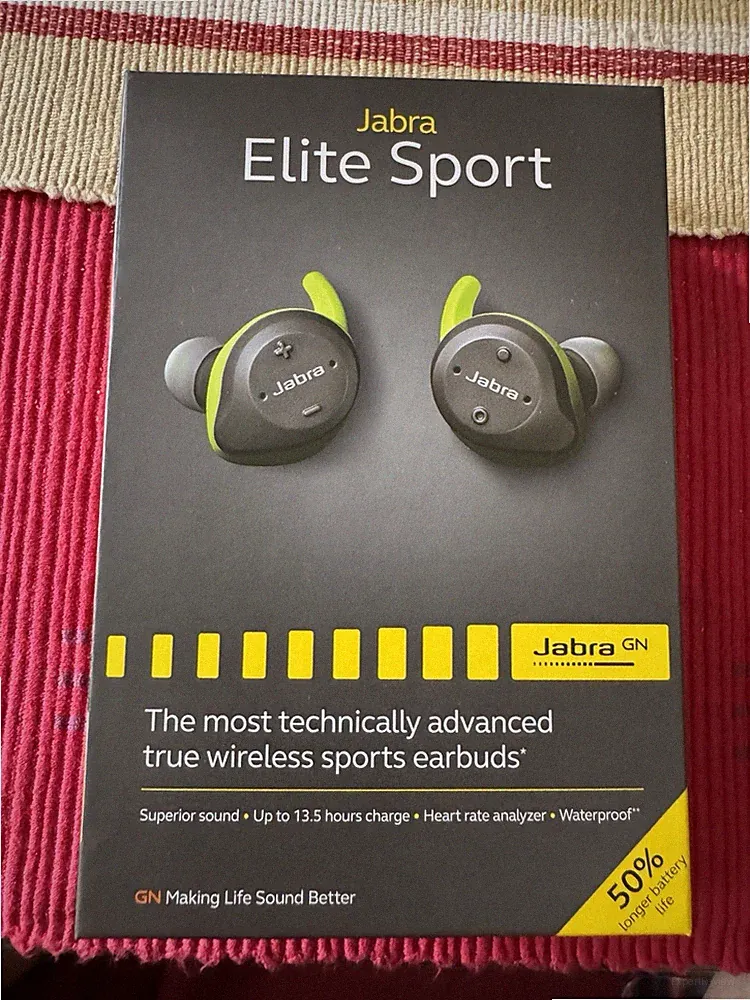 Jabra Elite Sport GN Schwarz-Grün In Ear Sport Kopfhörer mit App DEFEKT