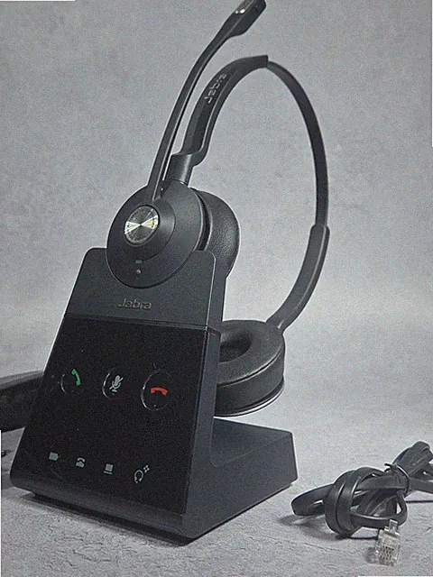 Jabra Engage 65 Stereo DECT Headset kabellos mit Basisstation Tischtelefon PC