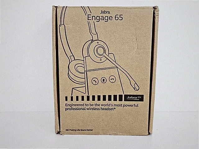 Jabra Engage 65 Stereo Headset On-Ear + Ladestation Schwarz Unbenutzt