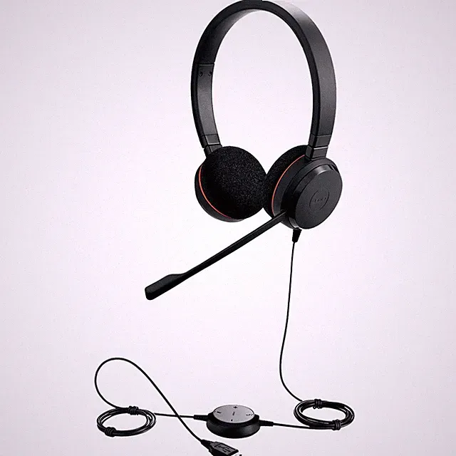 Jabra Evolve 20 On Ear Headset kabelgebunden Stereo Schwarz Mikrofon-Rauschu...