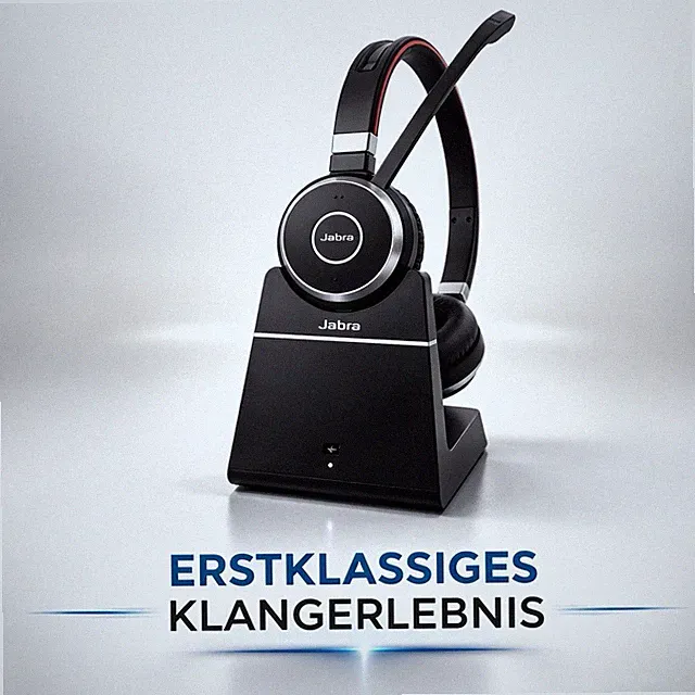 Jabra Evolve 65 Wireless Stereo On-Ear Headset 6599-823-399 Bluetooth - Schwarz