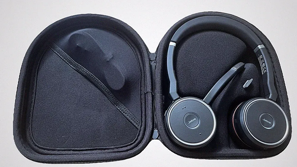 Jabra Evolve 75 Mega Kopfhörer Für Das Büro Mit Noise Cancelling Mit Ovp Wie Neu