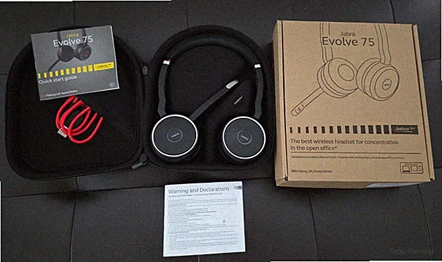 JABRA Evolve 75 UC Wireless Headset Bluetooth ANC Noise Cancelling OVP Case Büro