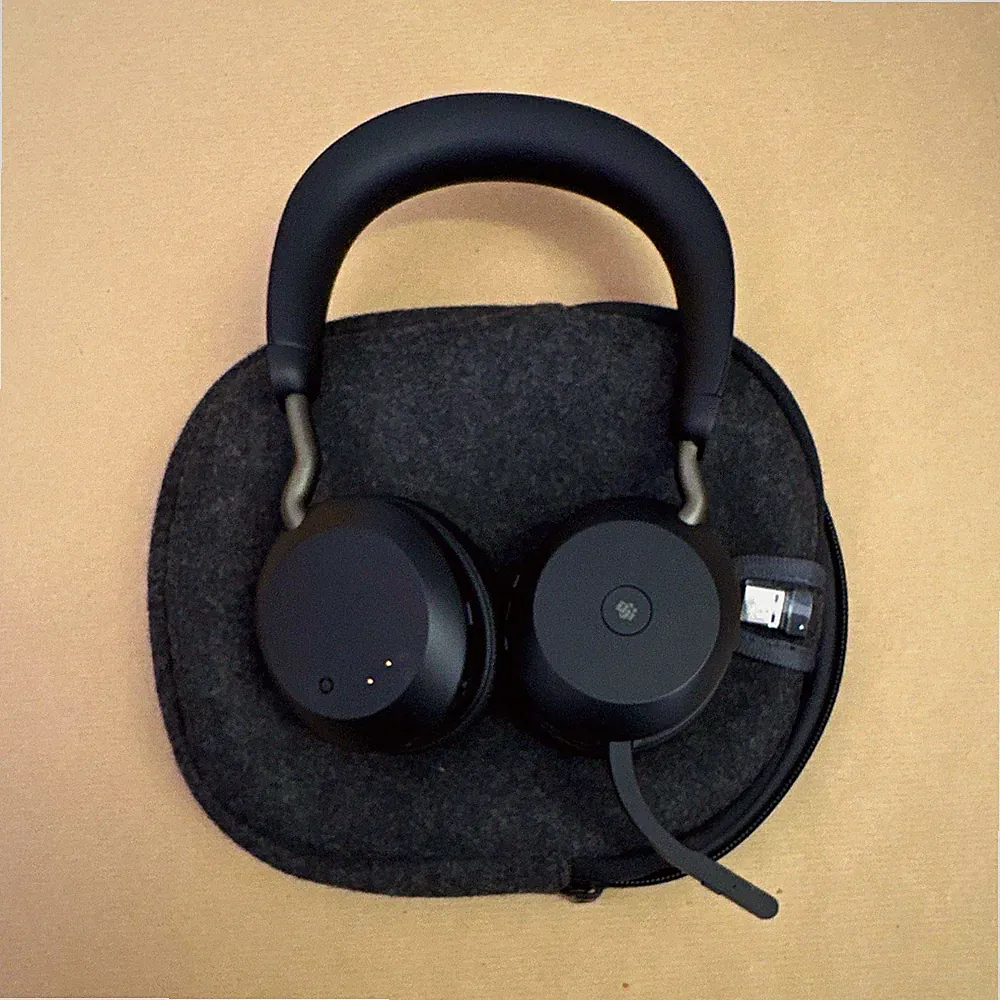 Jabra Evolve2 75 On-Ear Kopfhörer Bluetooth USB-C Schwarz kabellos Boom-Mikro