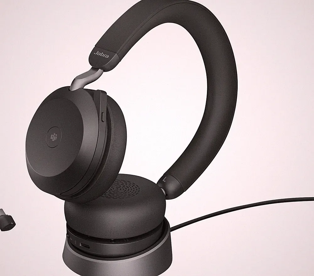 Jabra Evolve2 75 Telefon kabelgebundenes On Ear Kopfhörer Headset