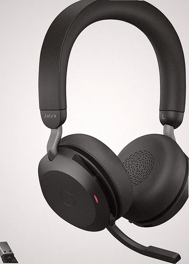 Jabra Evolve2 75 Telefon On Ear Headset Bluetooth kabelgebunden Stereo Schwarz