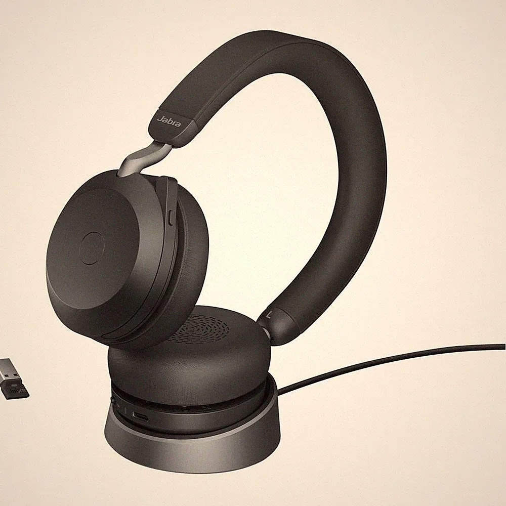 Jabra Evolve2 75 Telefon Over Ear Headset Mikrofon Kopfhörer Gaming-Headset