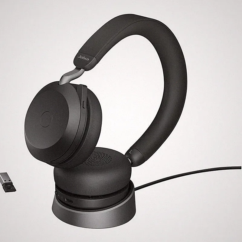 Jabra Evolve2 75 Telefon Over Ear Headset Mikrofon Kopfhörer - Wie Neu