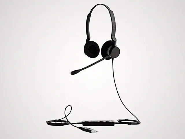 Jabra GN Netcom BIZ 2300 USB UC Duo Headset On-Ear über dem Ohr, USB 1.x