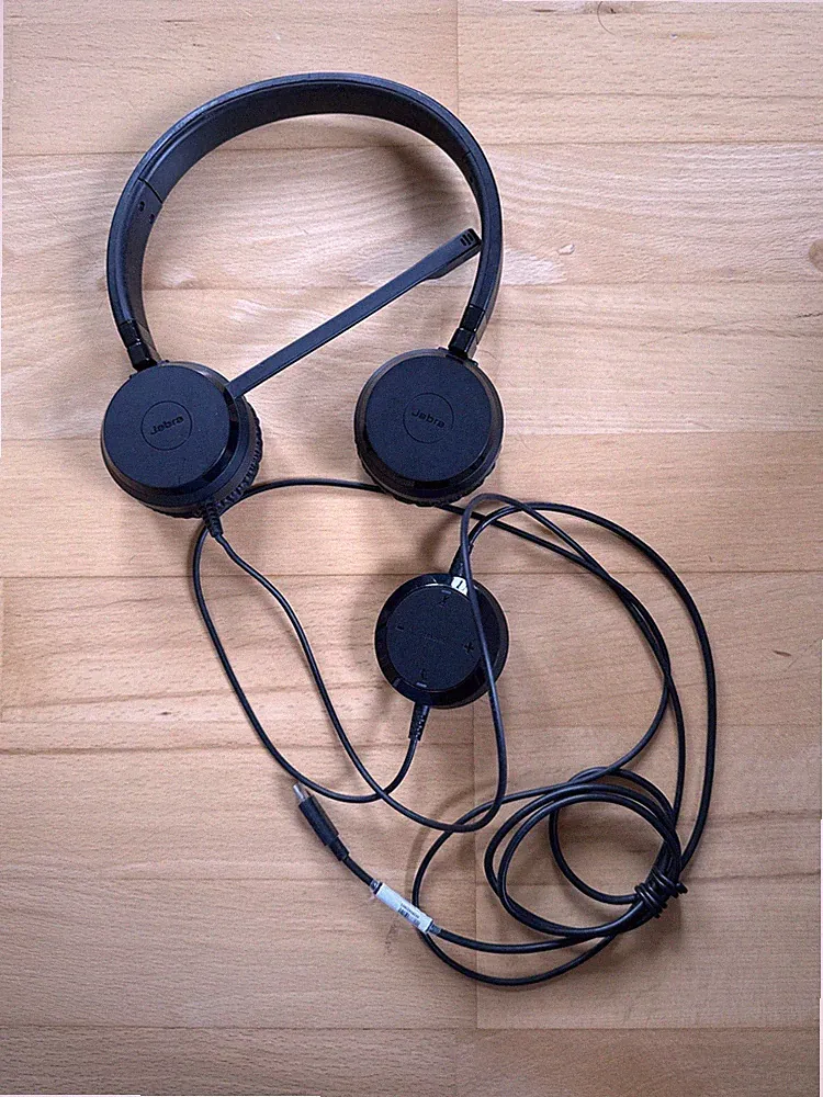 Jabra Kopfhörer Kabelgebunden USB-C Model HSC016 Black Schwarz Neu