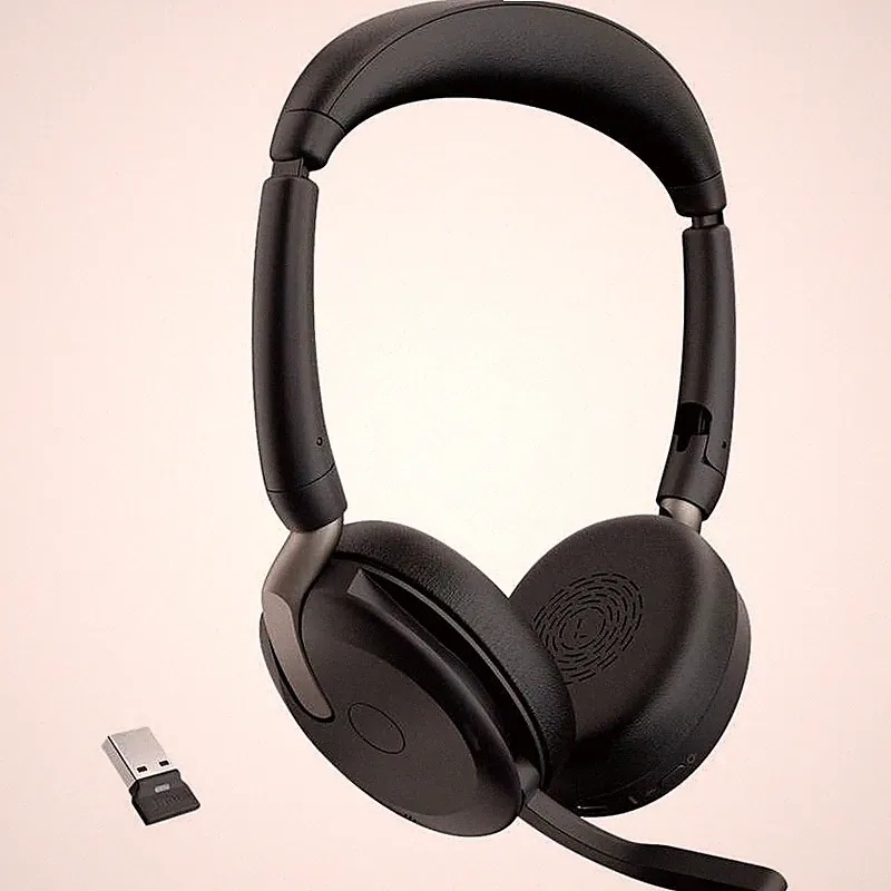 Jabra On Ear Headset Evolve2 65 Flex Bluetooth Stereo Schwarz Noise - Wie Neu