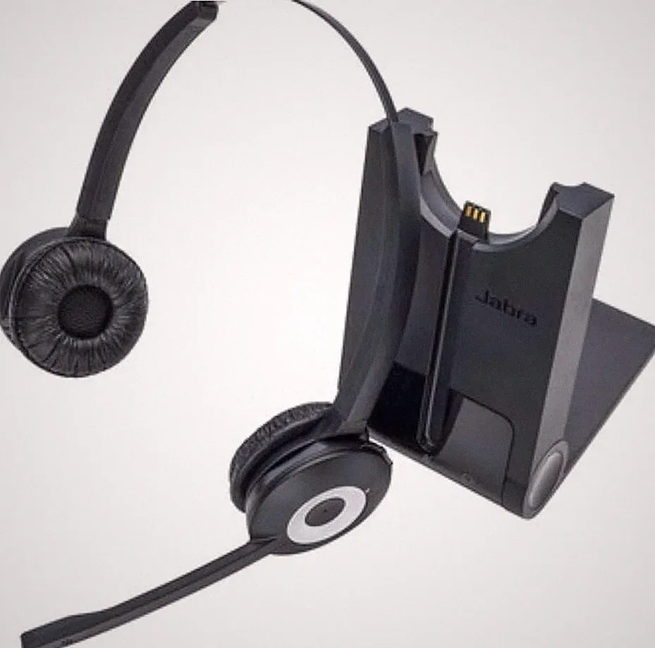 Jabra Pro 920 Duo – Professionelles kabelloses DECT-Headset für Festnetztelefone