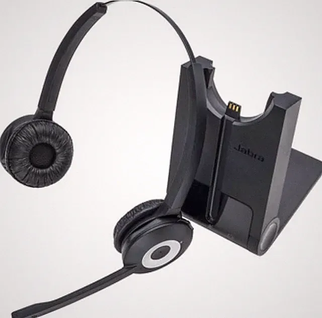 Jabra Pro 920 Duo – Professionelles kabelloses DECT-Headset für Festnetztelefone