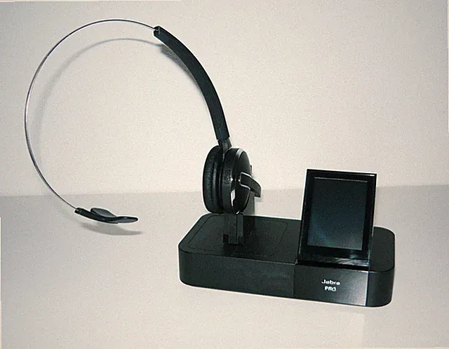 Jabra PRO 9460 - monaural - Schwarz - Headset für PC und Telefon - neuer Akku
