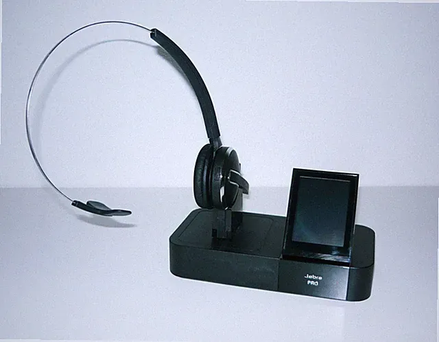 Jabra PRO 9460 - monaural - Schwarz - Headset für PC und Telefon - neuer Akku