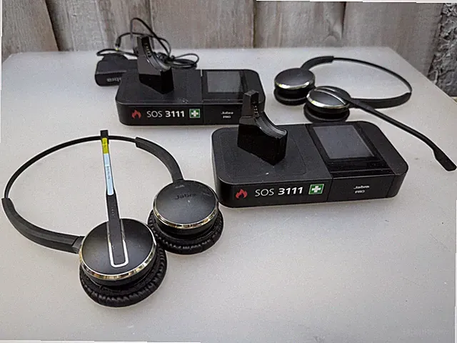 Jabra PRO 9465 Duo Schnurloses Headset System DECT USB Telefon PC Schwarz