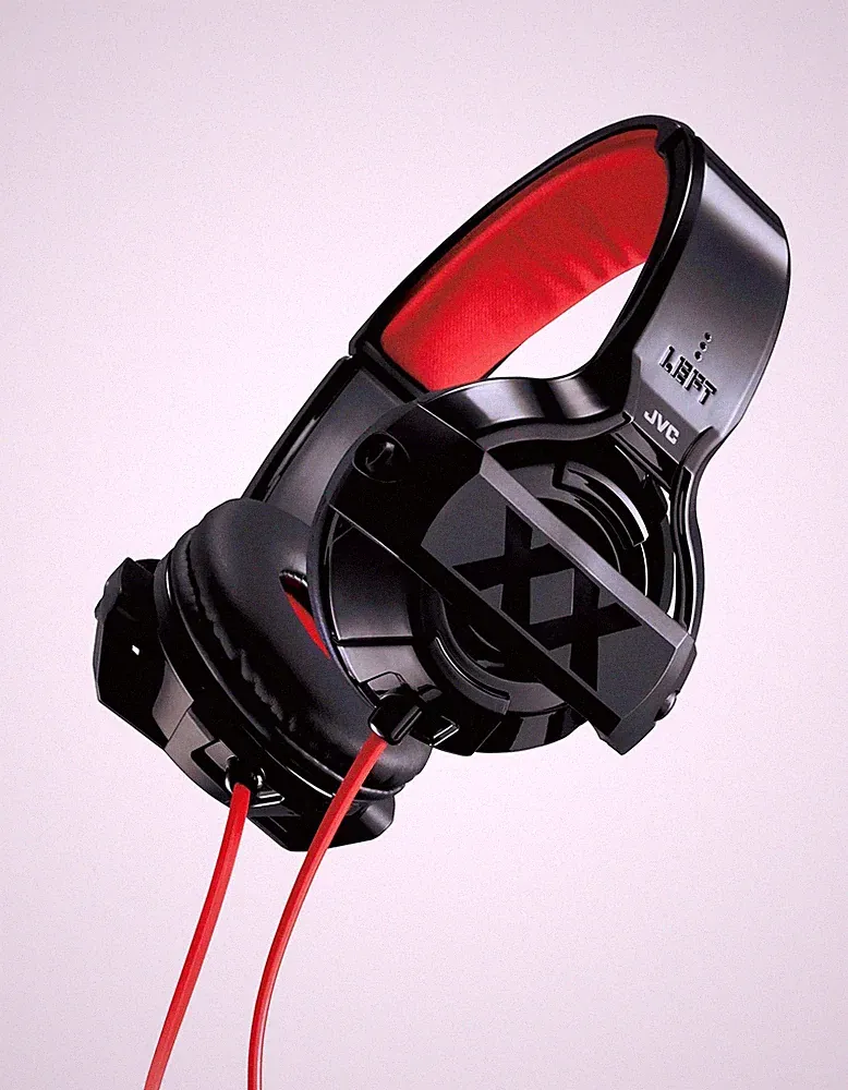 Japan NEU JVC HA-XS10X XX Serie Over-Ear-Kopfhörer schwarz & rot
