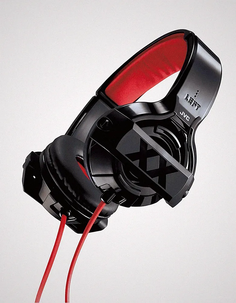 Japan NEU JVC HA-XS10X XX Serie Over-Ear-Kopfhörer schwarz & rot