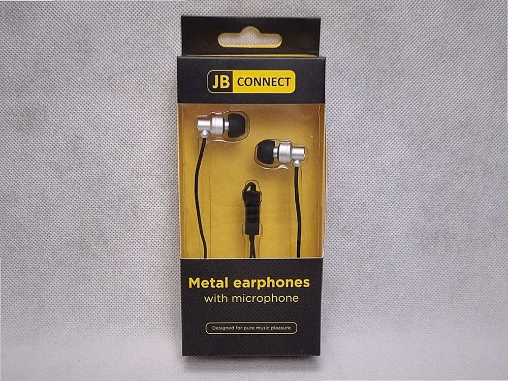 JB Connect Metall Stereo Ohrhörer 3,5mm Klinke Mikrofon In Ear Kopfhörer