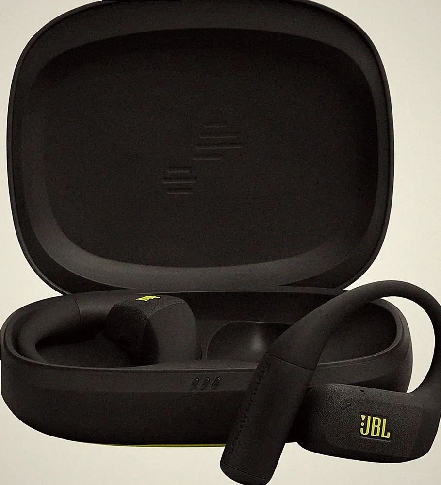 JBL Endurance Zone, Kabellose Open-Ear Sport-Kopfhörer, Schwarz/Limette